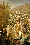 John Maler Collier Queen Guinevre's Maying oil painting artist